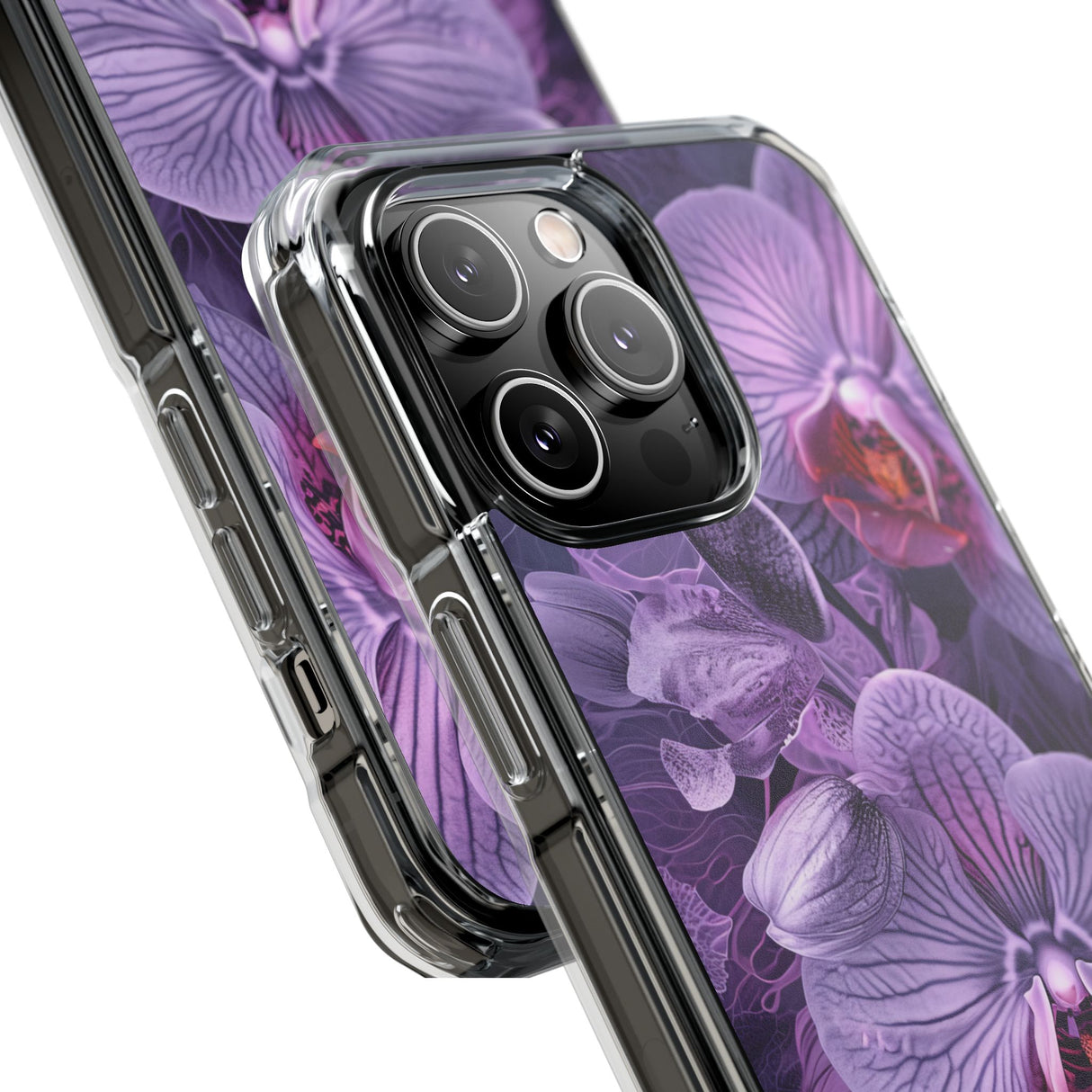 Radiant Orchid Design | Handyhülle für iPhone (Clear Impact Case – magnetisch) 