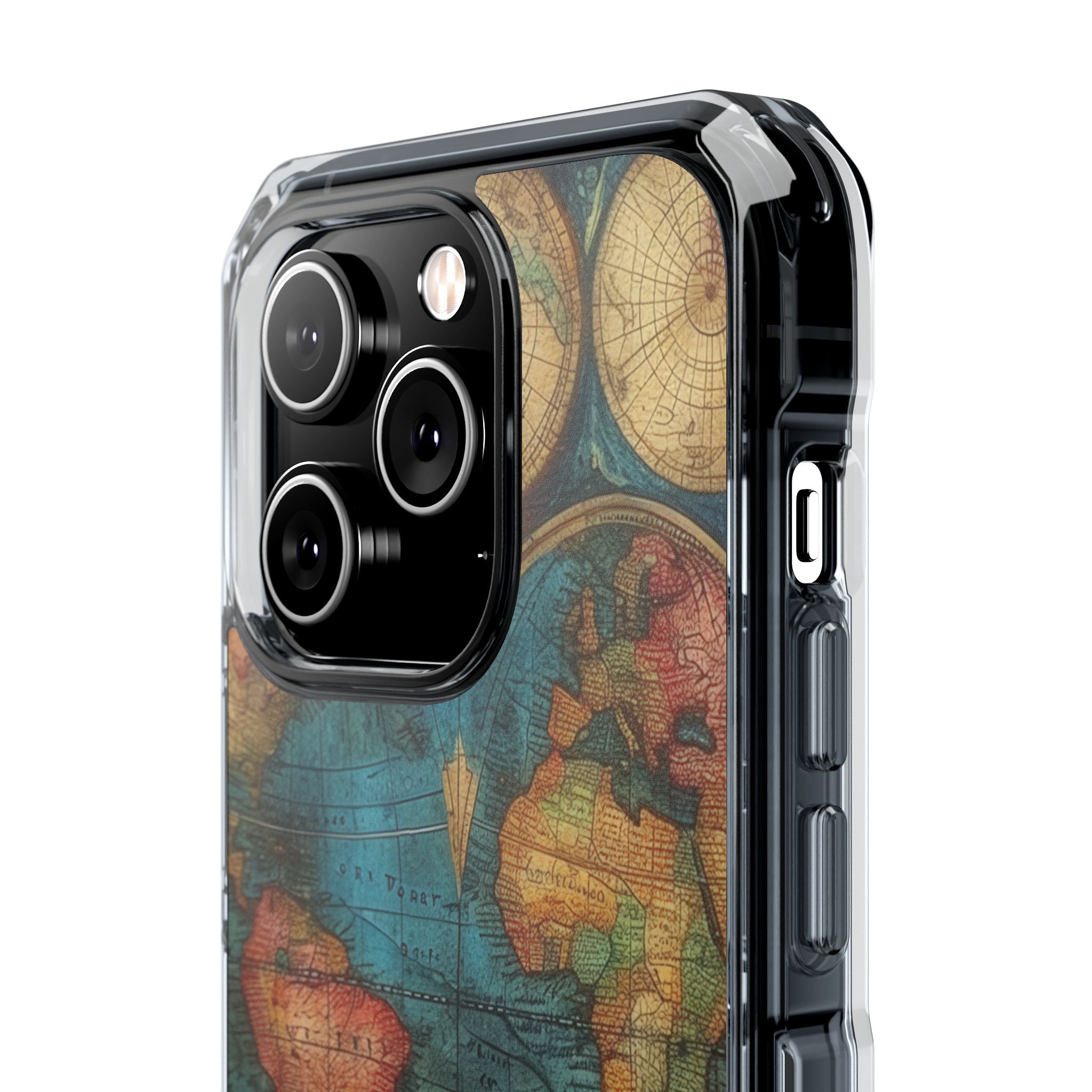 Vintage World Map iPhone 14 - Impact Clear+