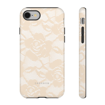 Ivory Lace Gothic Flower Phone Case - Protective Phone Case