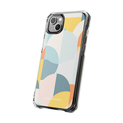 Abstract Geometric Calm - Clear Impact iPhone 14 Phone Case