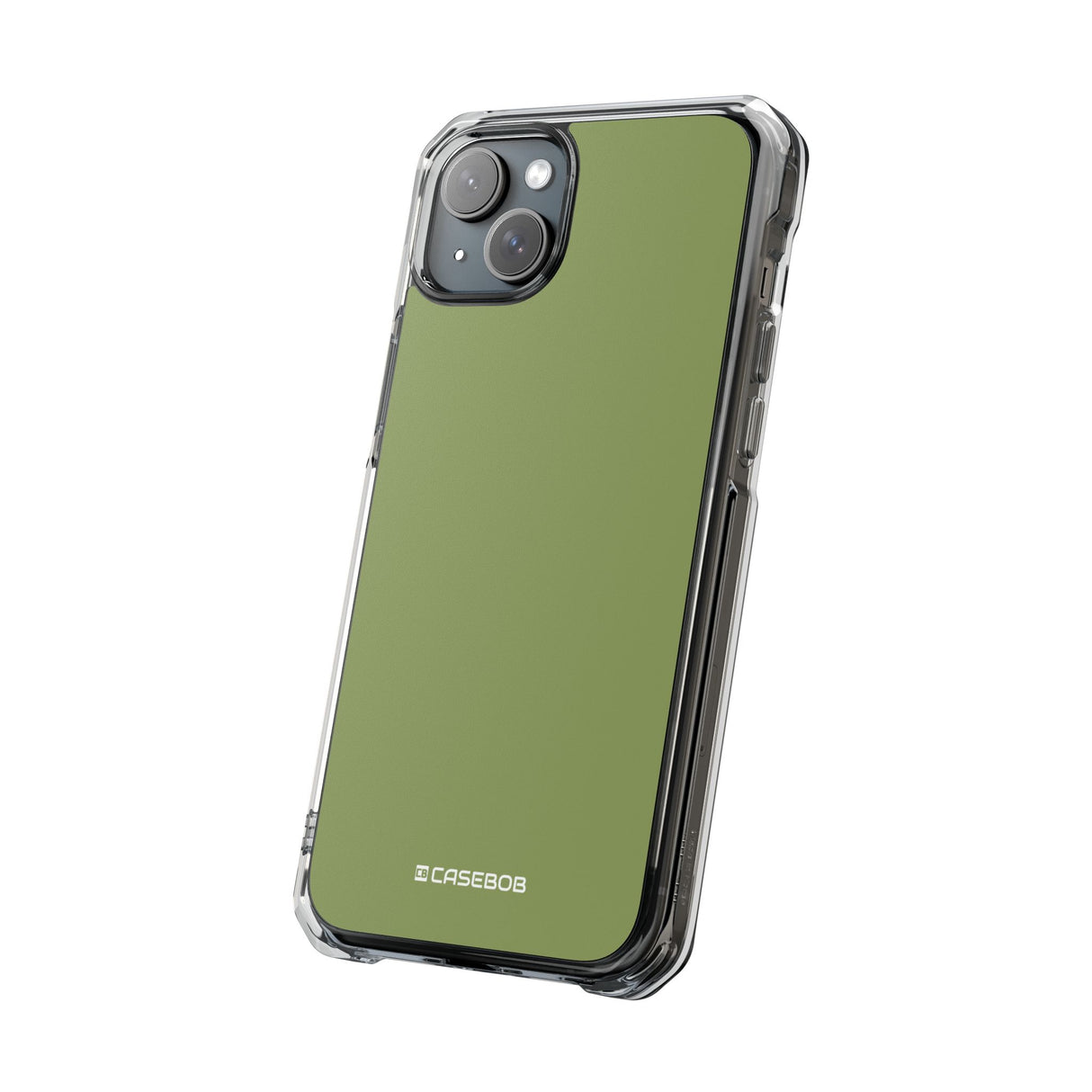 Moss Green | Phone Case for iPhone (Clear Impact Case - Magnetic)