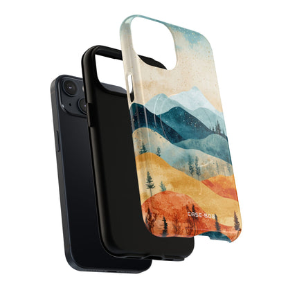 Moonlit Mountains iPhone 14 Case - Tough+