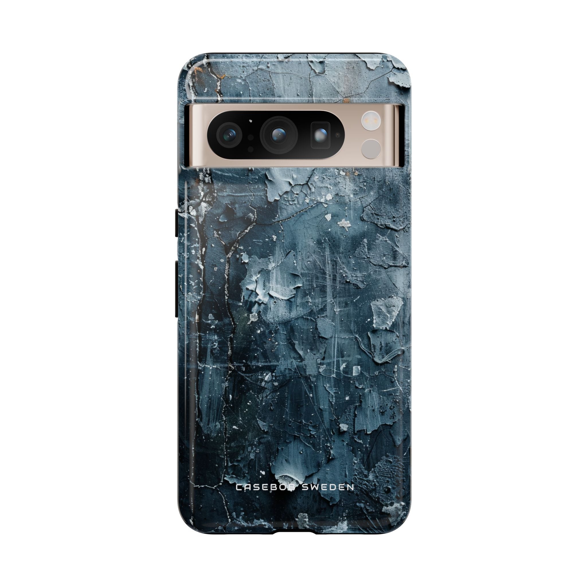 Weathered Blue Tapestry with Cracked Layers Google Pixel 8 - Tough Phone Case