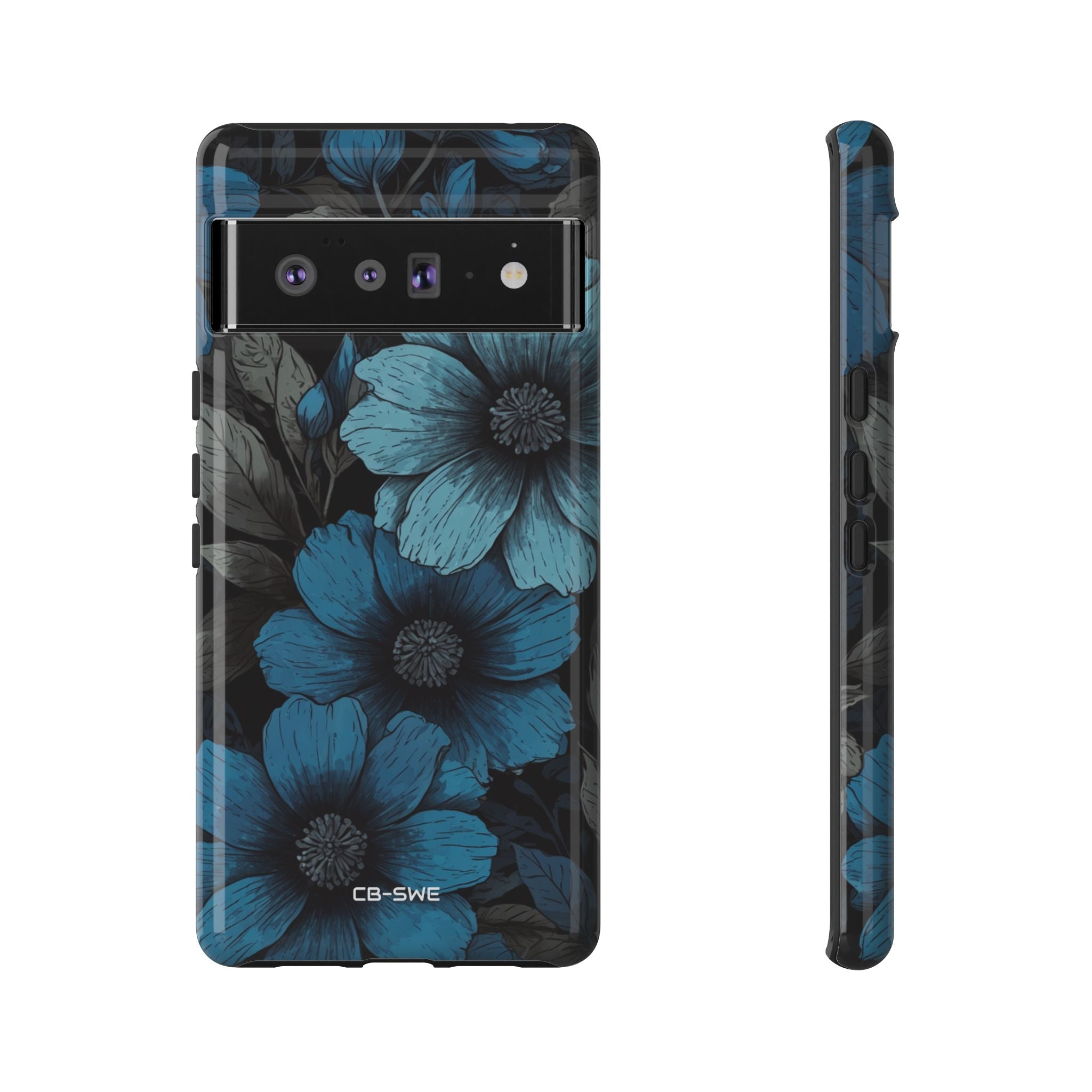 Blue Blooms Shine - Google Pixel Case