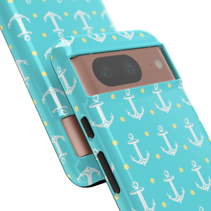 Nautical Anchors & Dots - Google Pixel Case
