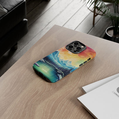 Mystical Mountain Sunset - iPhone Case