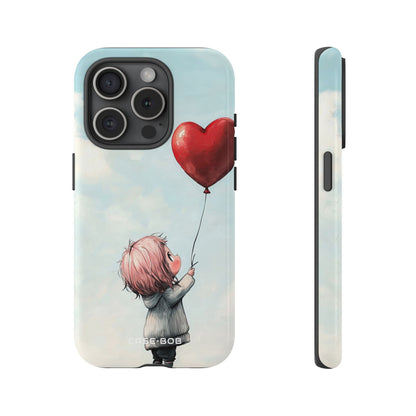 Heart Balloon Glow iPhone 15 Pro Case - Tough