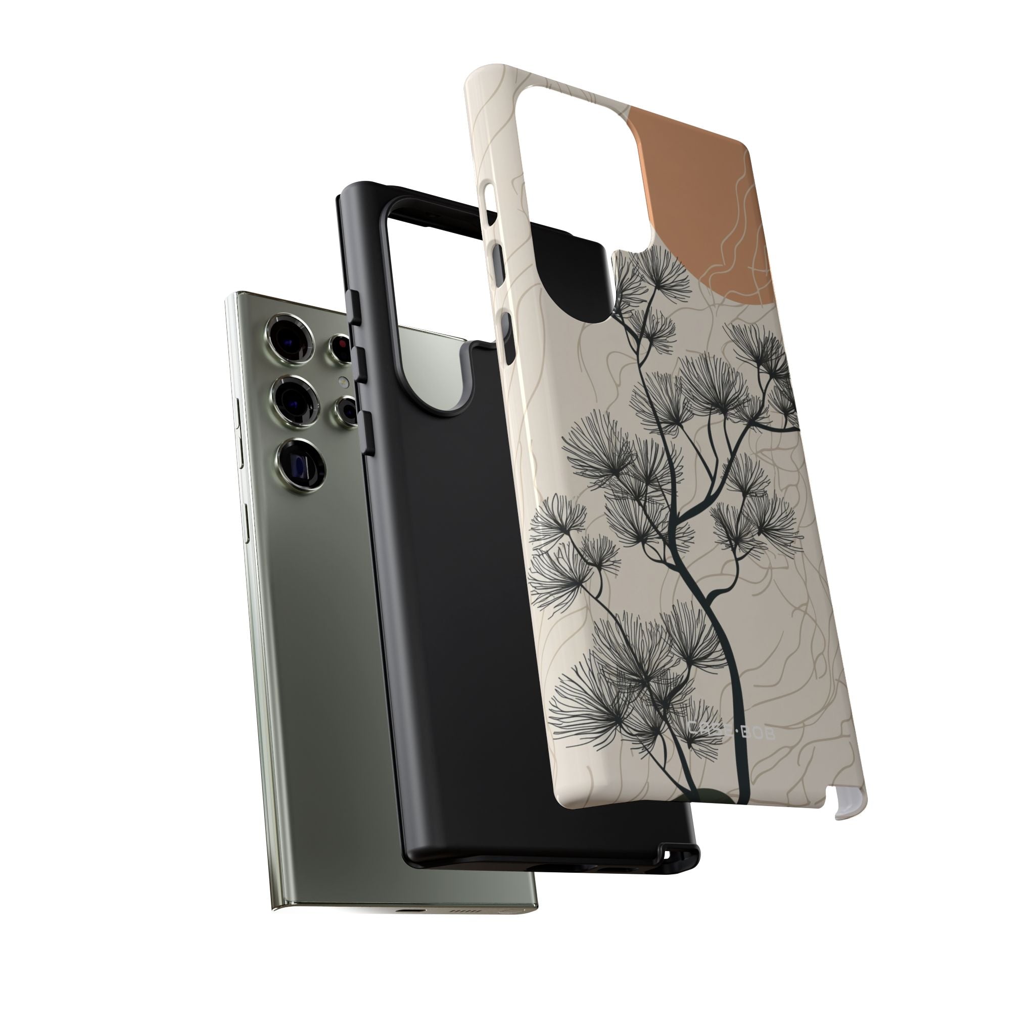 Spiky Tree Sunset Samsung S23 Ultra Case - Tough