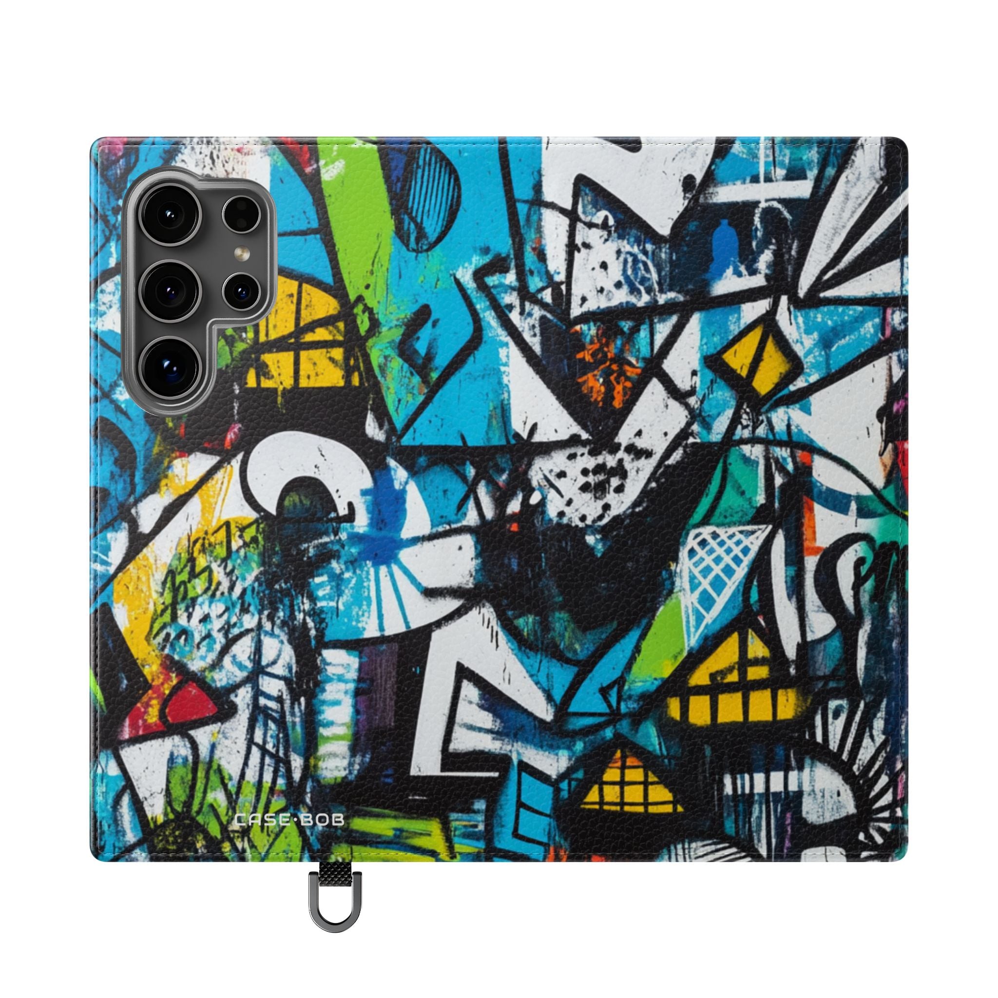 Bold Shapes Blue - Samsung S24 Ultra Case - Wallet