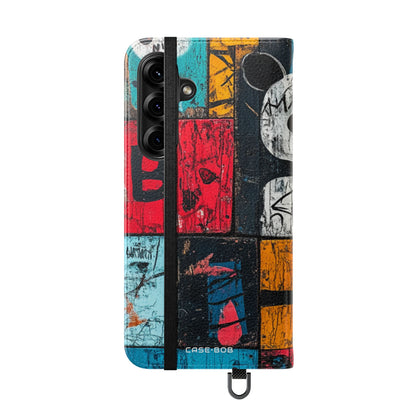 White Orb Graffiti - Samsung S25+ Case - Wallet
