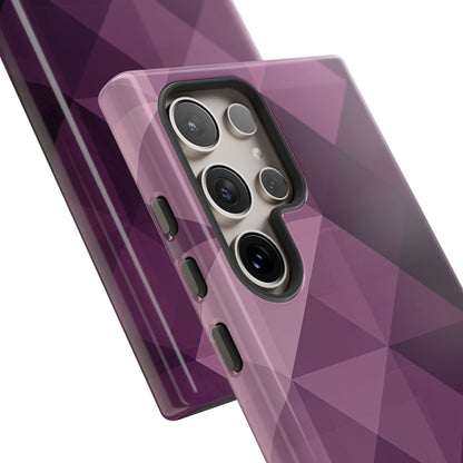 Purple Geometric Mosaic Samsung S24 - Tough