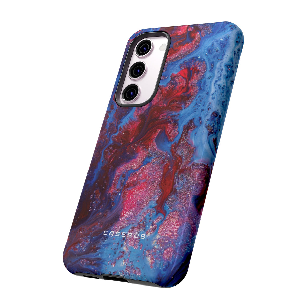 Deep Red Ink Art Phone Case - Protective Phone Case