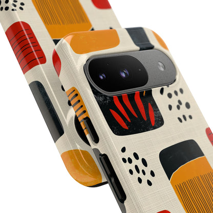 Vibrant Shapes Dance - Google Pixel Case