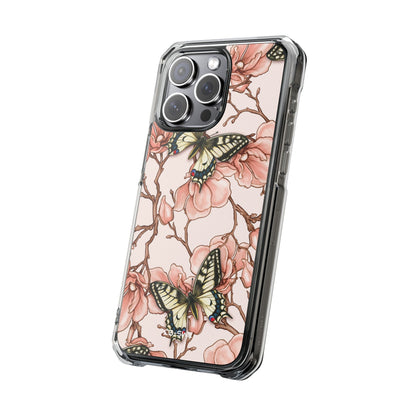 Butterflies and Magnolias Harmony iPhone Case - Impact