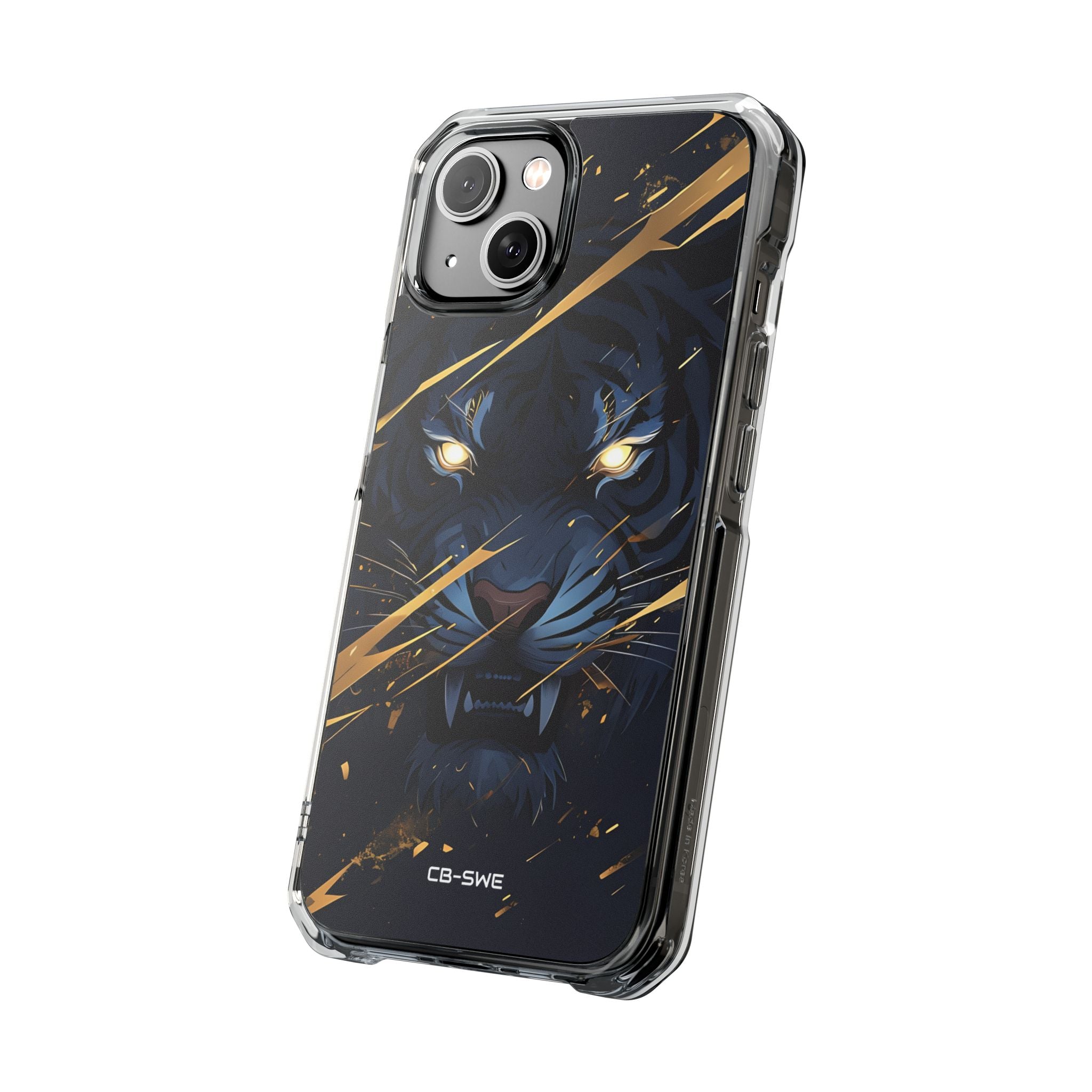 Tiger's Glowing Gaze iPhone Case - Impact