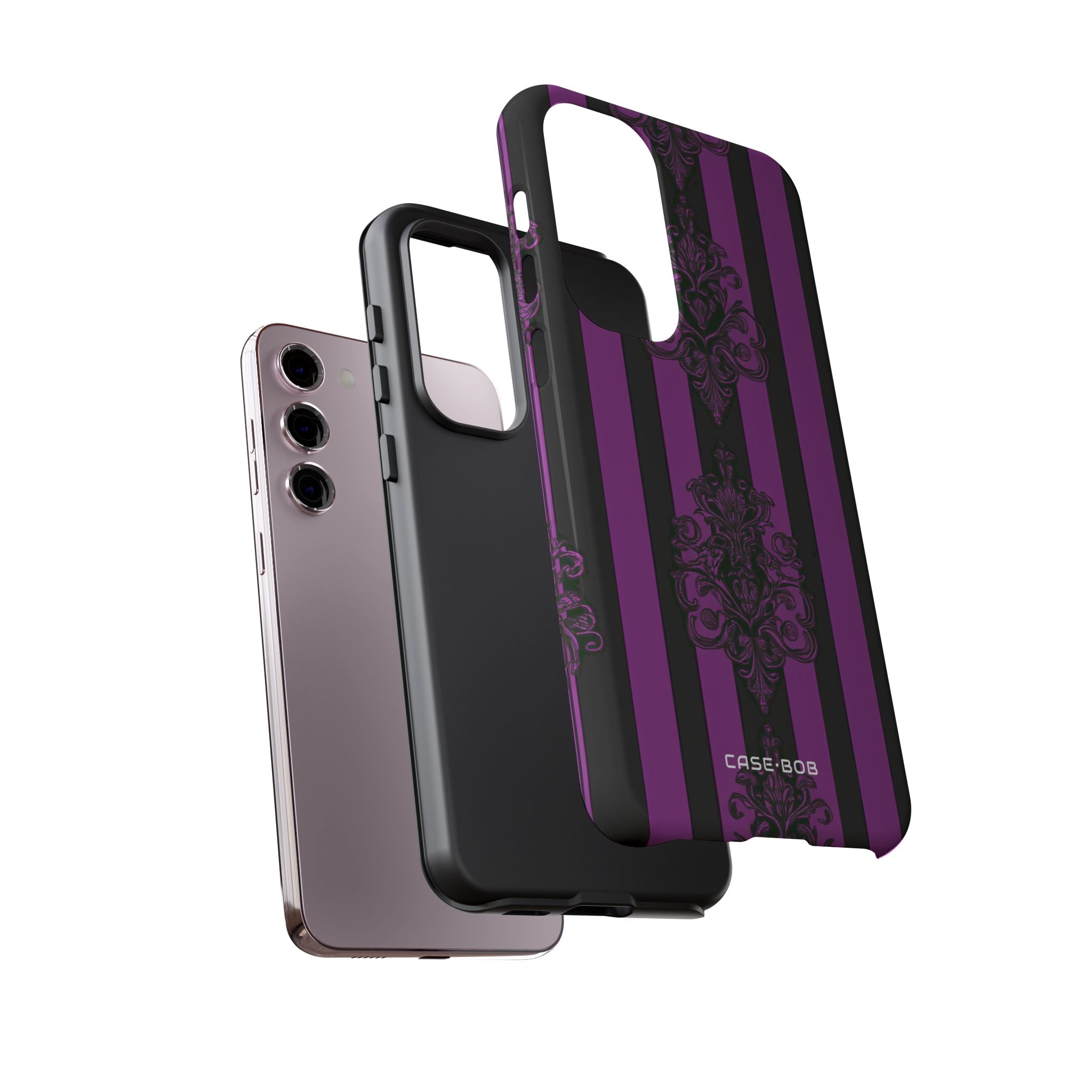 Damask Elegance Purple Samsung S23 Plus Case - Tough
