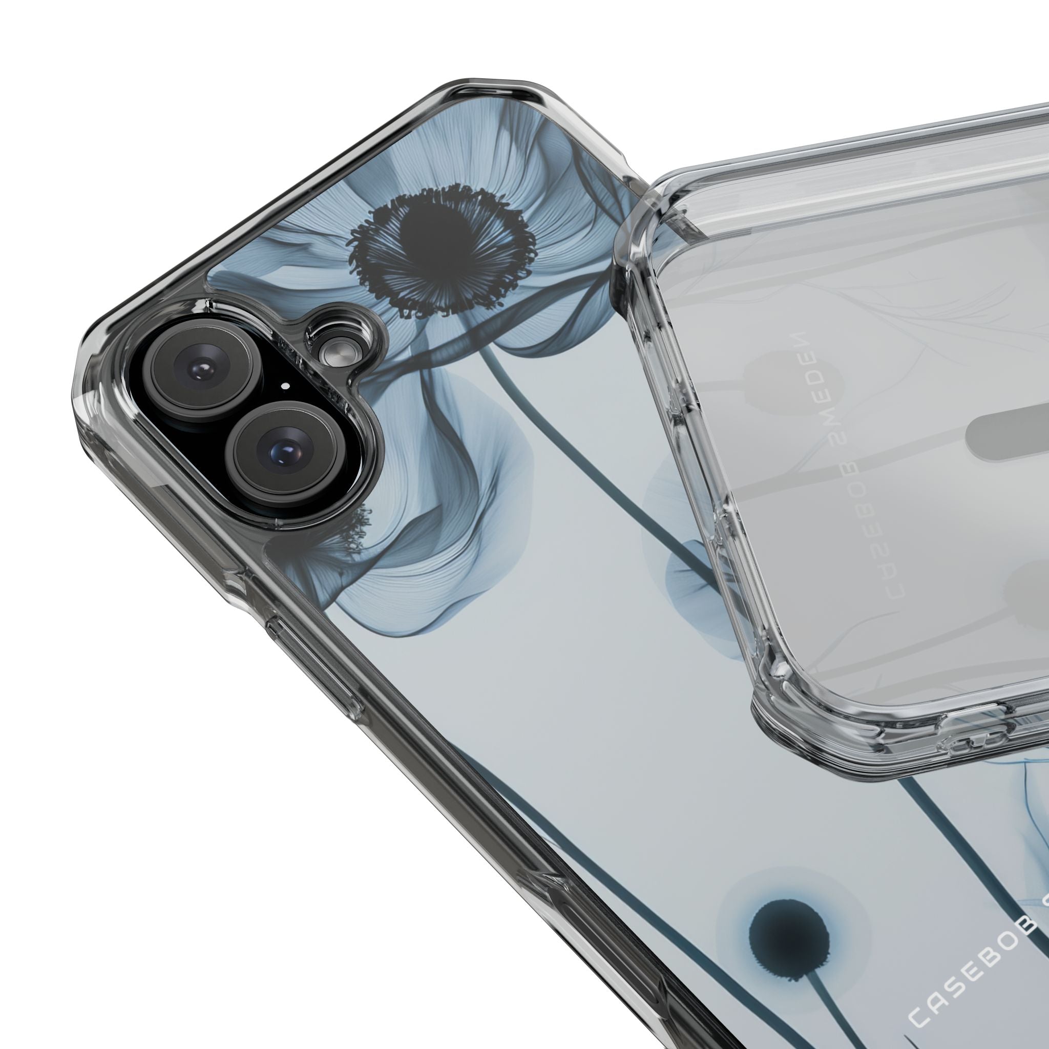 Ethereal X-Ray Flowers iPhone 16 - Clear Impact Phone Case