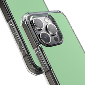 Celadon Green | Phone Case for iPhone (Clear Impact Case - Magnetic)