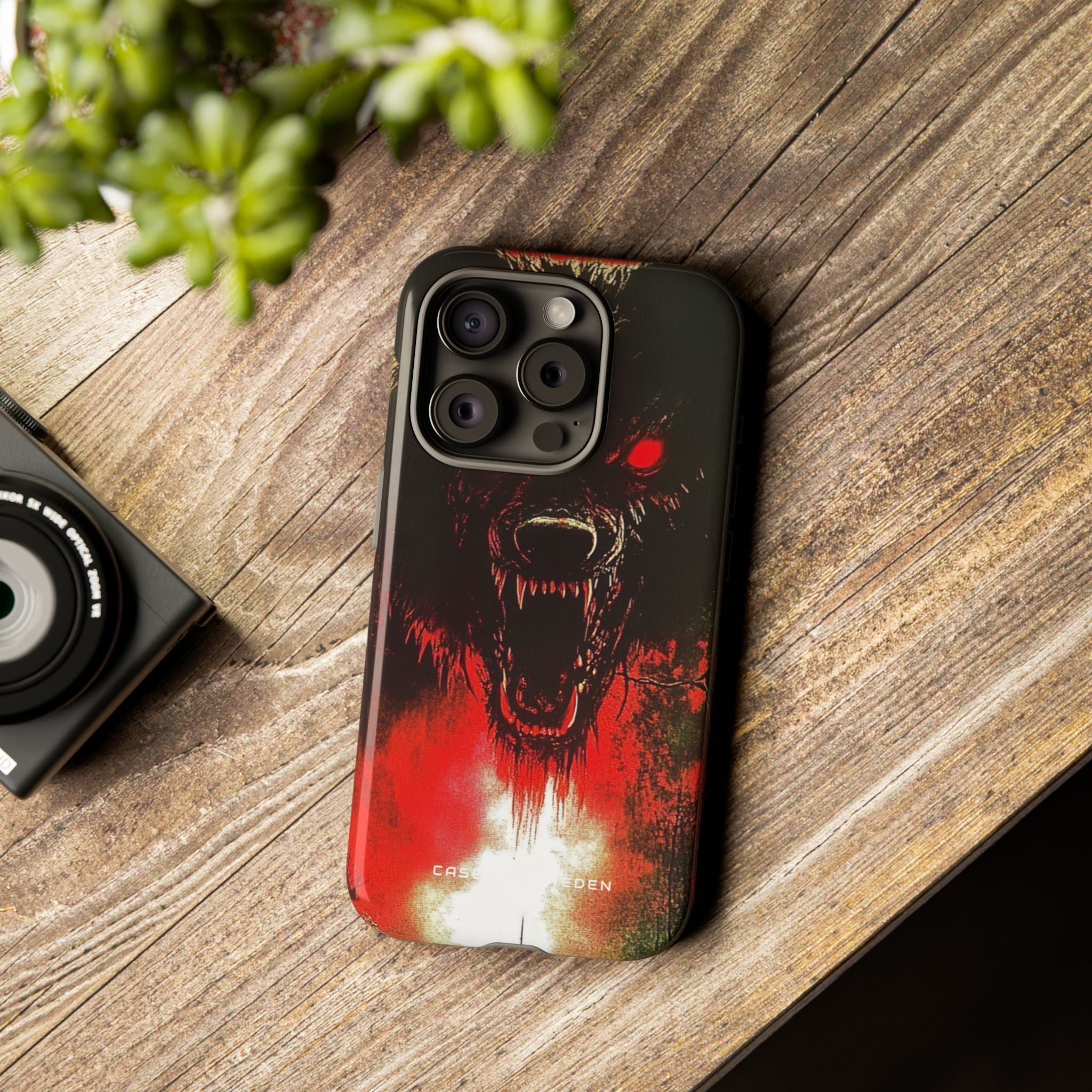 Bloodmoon Wolf's Lament iPhone 15 - Tough Phone Case