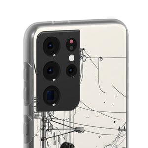 Urban Solitude Sketch | Flexible Phone Case for Samsung Galaxy