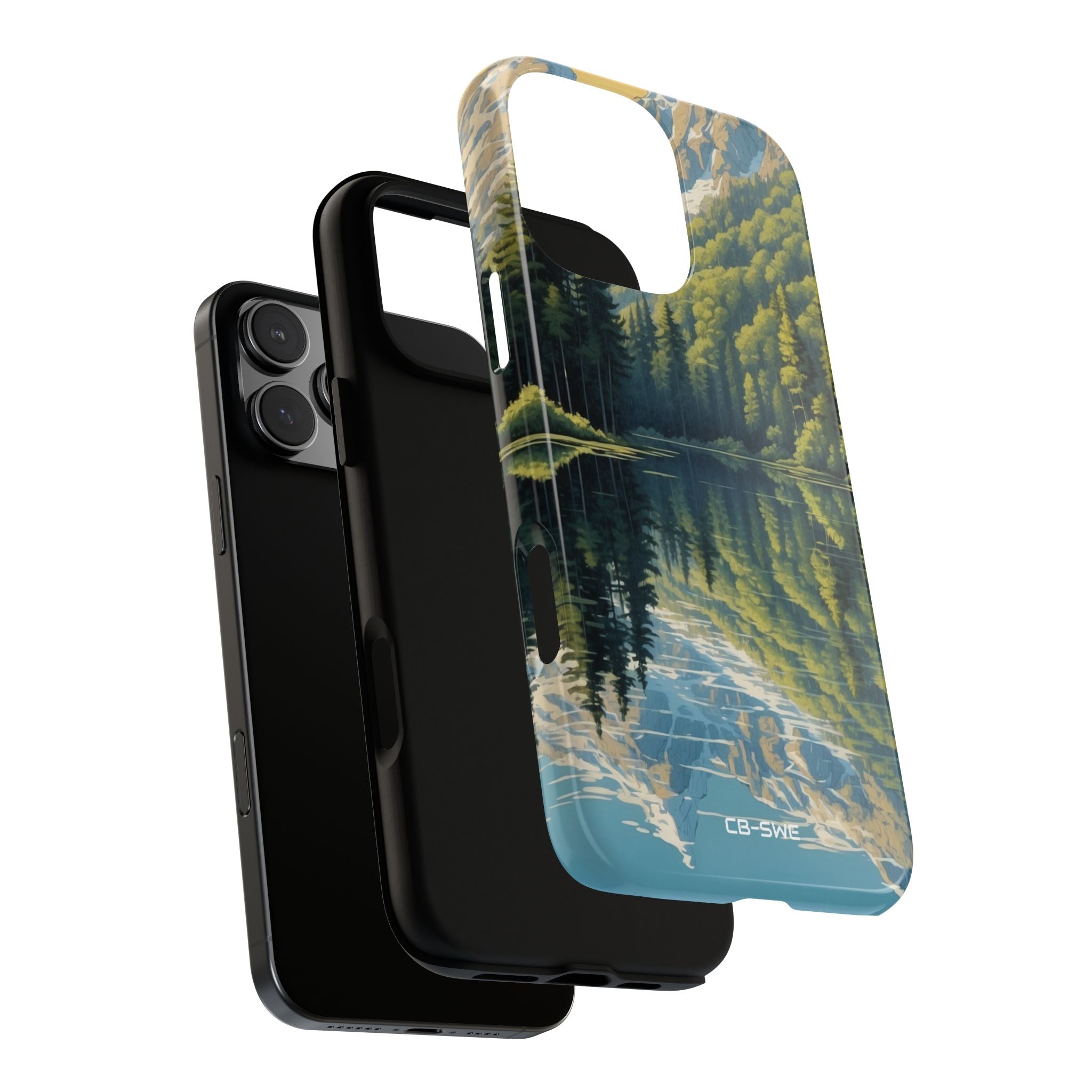 Mountain Peaks Reflect - iPhone Case