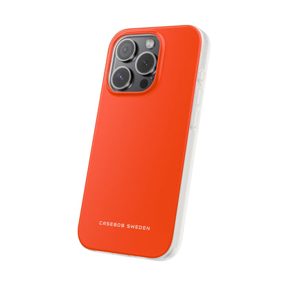 Orange Red iPhone 15 - Flexi Phone Case