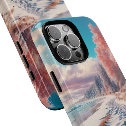 Snowy Footprints iPhone 16 Pro Max Case - Tough