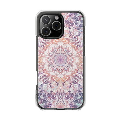 Purple Pink Mandala - Clear Impact iPhone 16 Phone Case