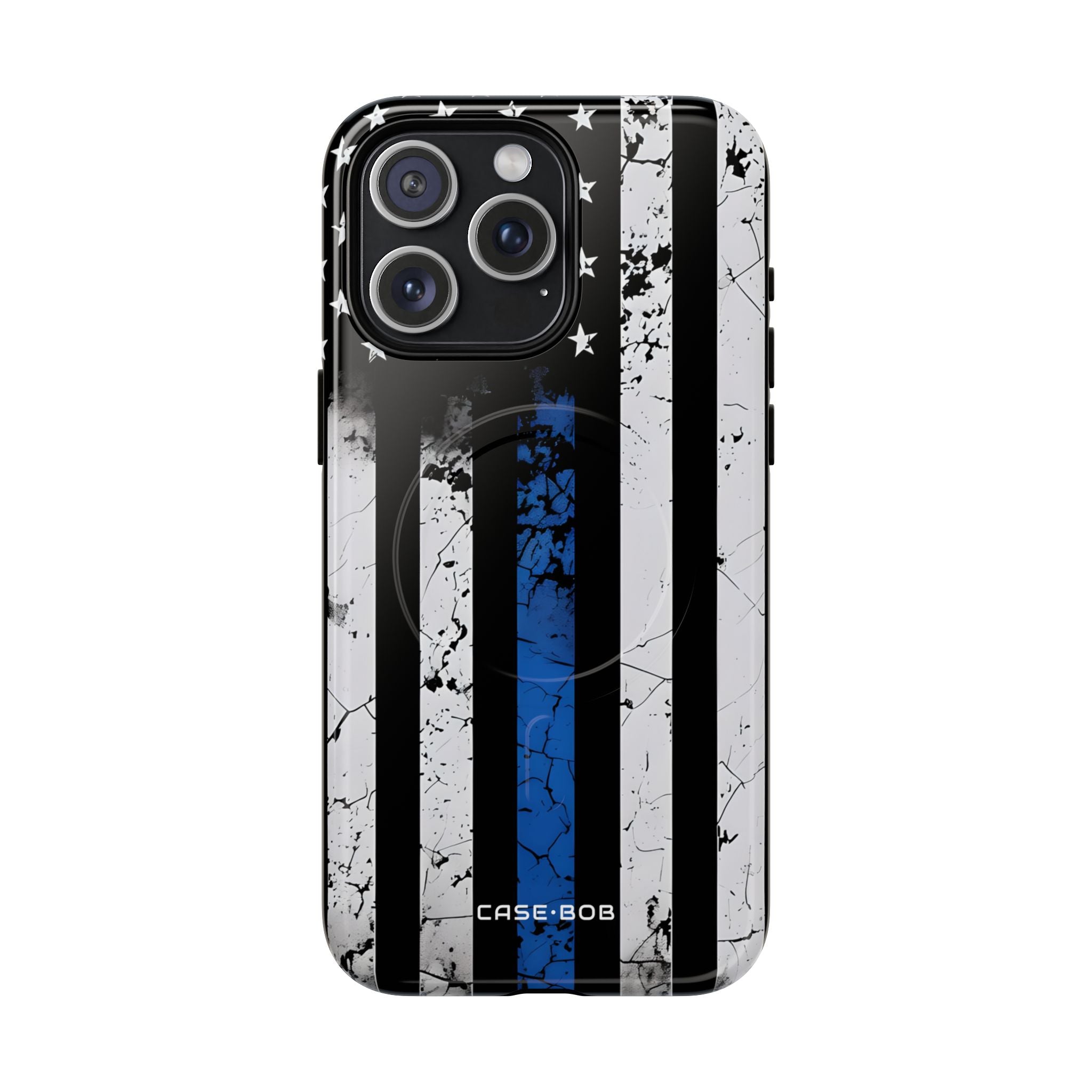 Blue Stripe Flag iPhone 15 Pro Max Case - Tough+