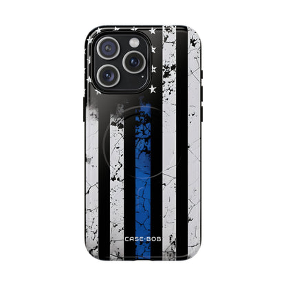 Blue Stripe Flag iPhone 15 Pro Max Case - Tough+