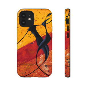 Oil painting - African couple dance - Protective Phone Case