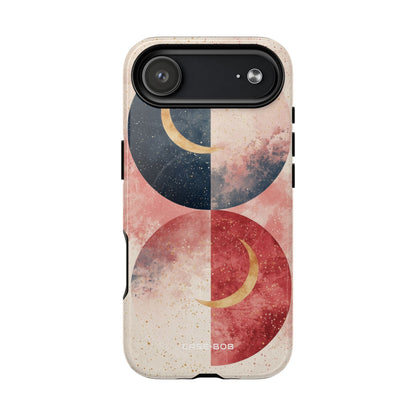 Golden Crescent Circles iPhone 17 Air Case - Tough+
