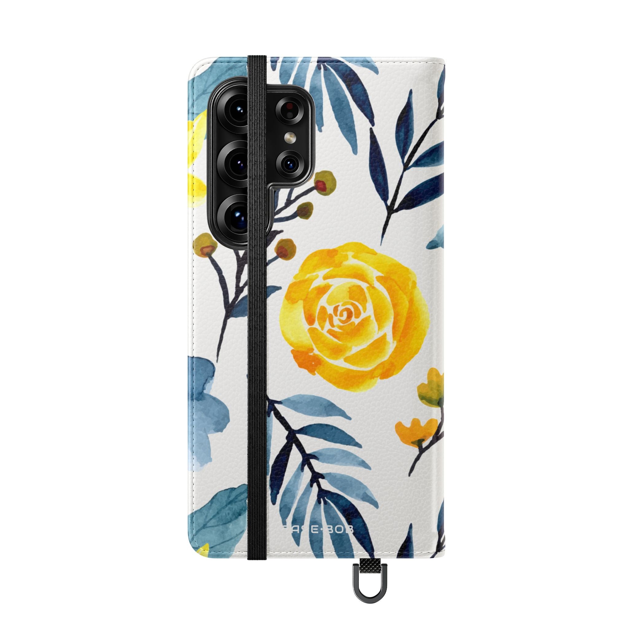 Yellow Blue Blossoms - Samsung S25 Ultra Case - Wallet