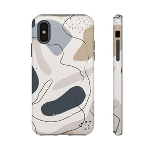 Grey Lines Simplicity - Protective Phone Case