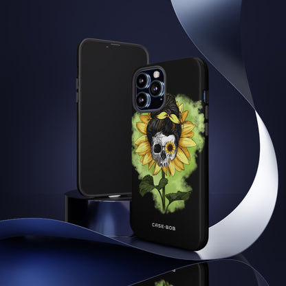 Sunflower Skull iPhone 13 Pro Max Case - Tough