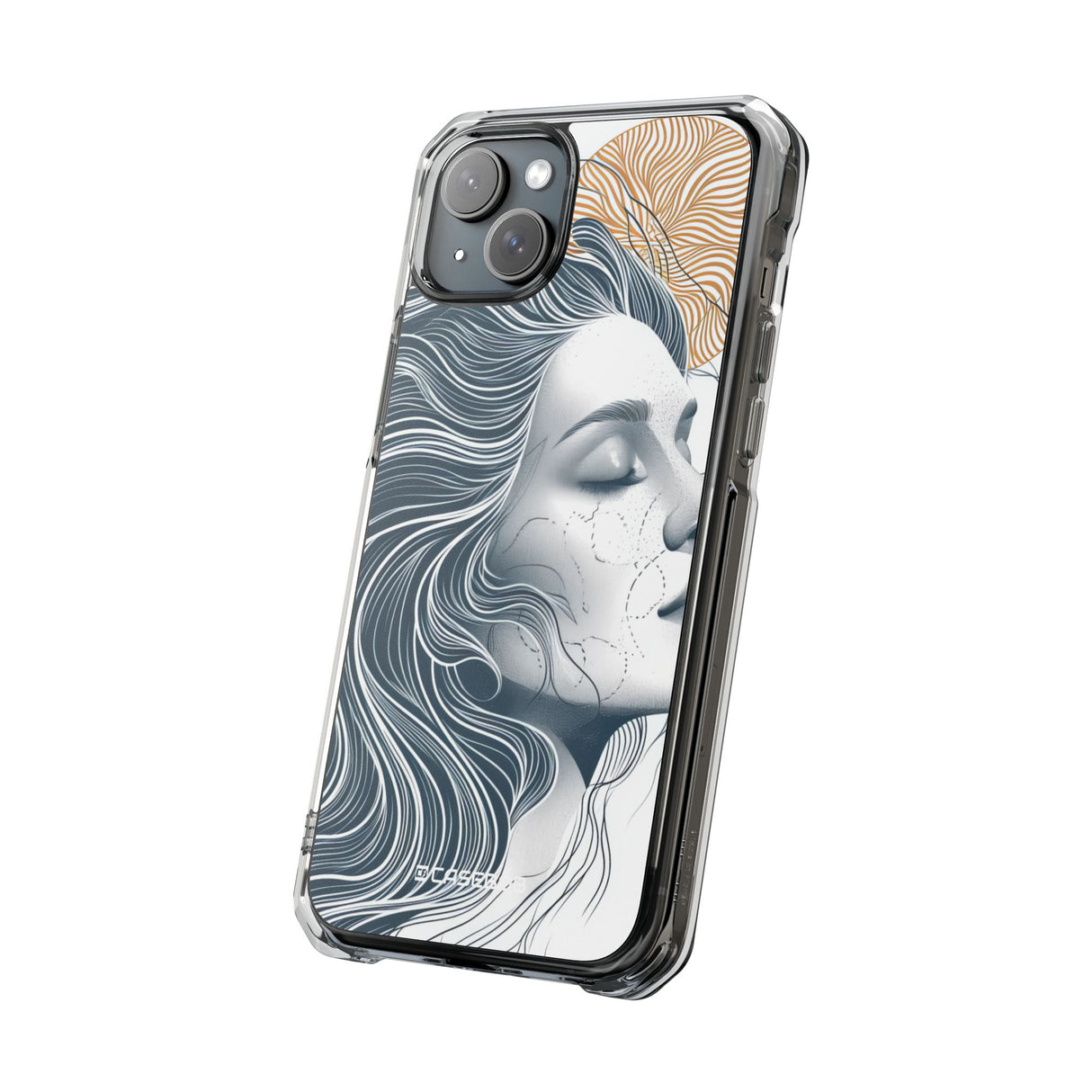 Serene Abstraction - Phone Case for iPhone (Clear Impact - Magnetic)