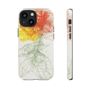 Fiery Blossom | Protective Phone Case for iPhone