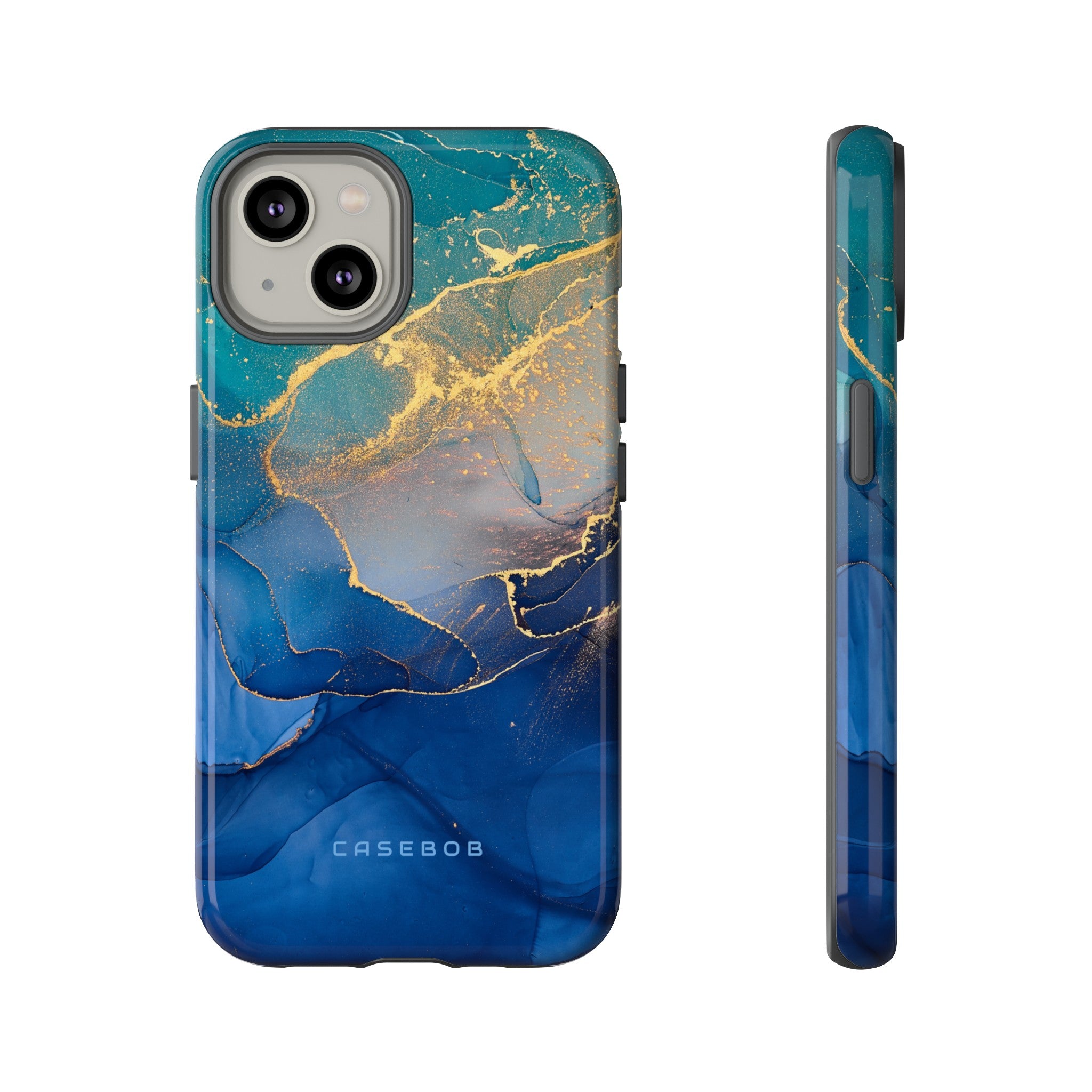 Blue Alcohol Ink - Protective Phone Case