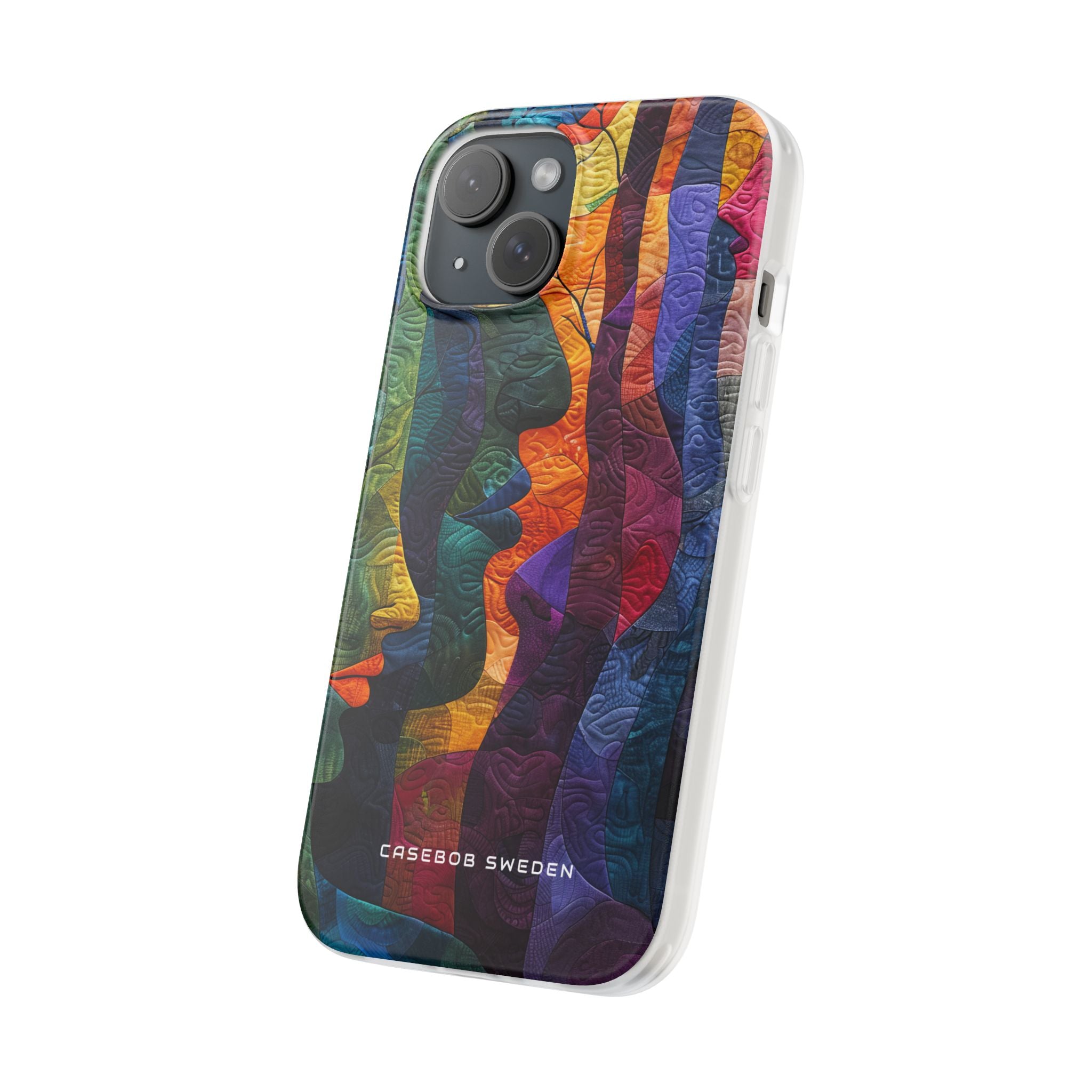 Harmonized Faces and Nature Fusion iPhone 15 - Flexi Phone Case