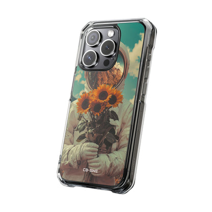 Sunflower Spacesuit Shine iPhone Case - Impact