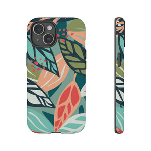 Mixed Tropical Leaf - Protective Phone Case