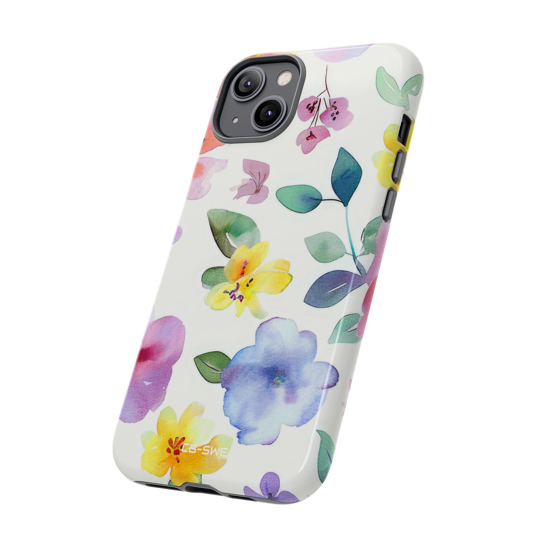 Whimsical Watercolor Florals - iPhone Case