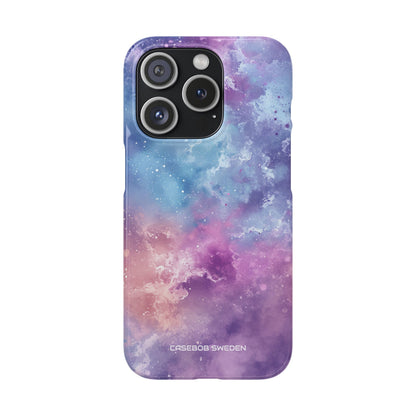 Cosmic Nebula Swirls - Slim iPhone 15 Phone Case