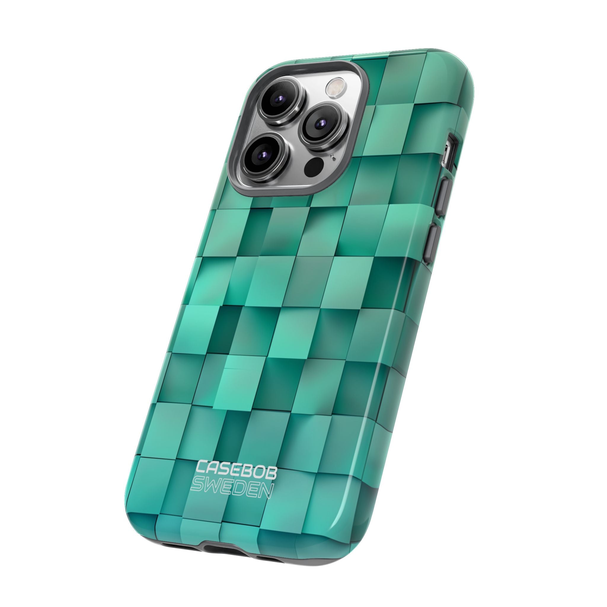 Folded Blue Squares iPhone 14 - Tough