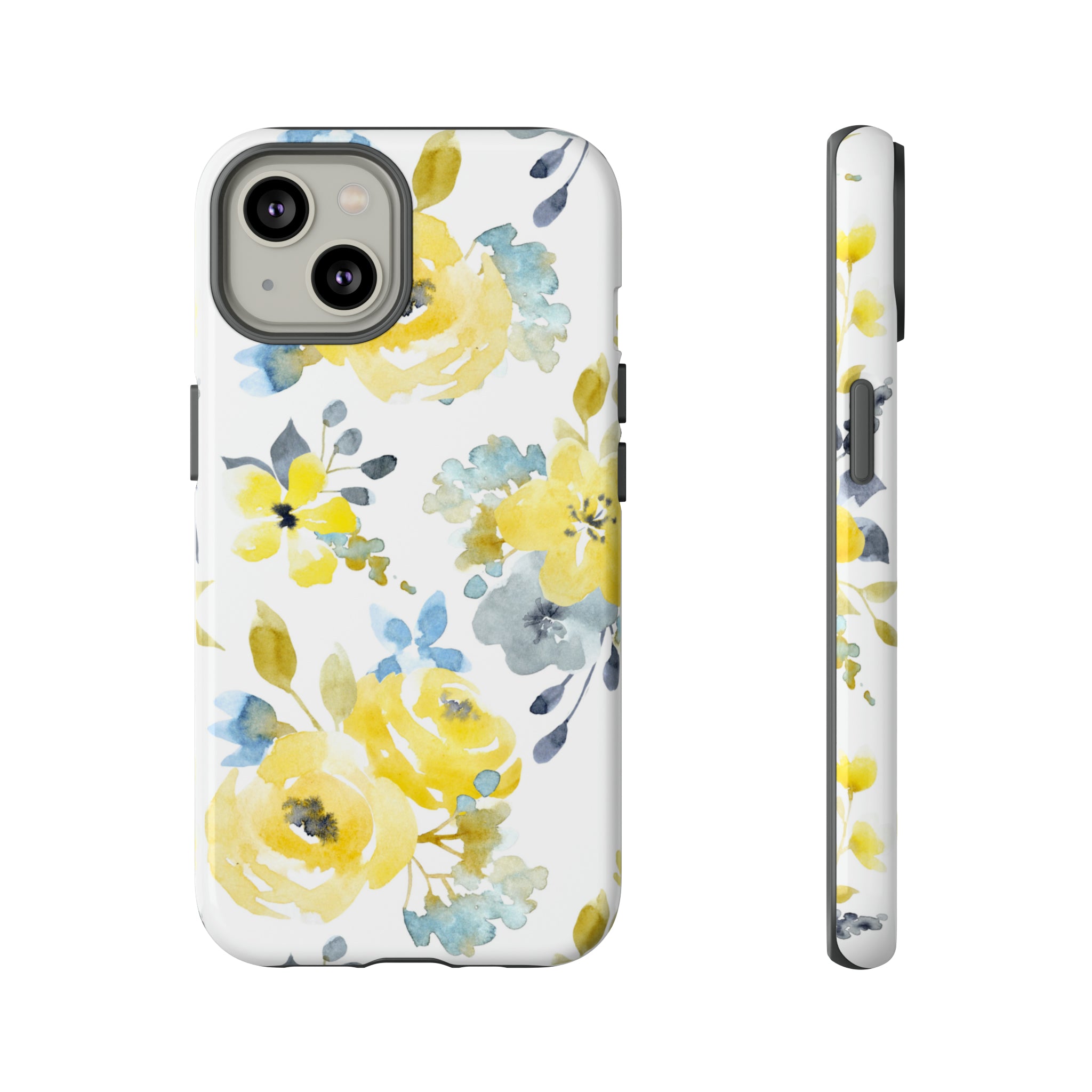 Yellow Floral - Protective Phone Case