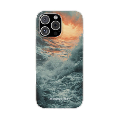 Fiery Wave Power - Flexi iPhone 16 Phone Case