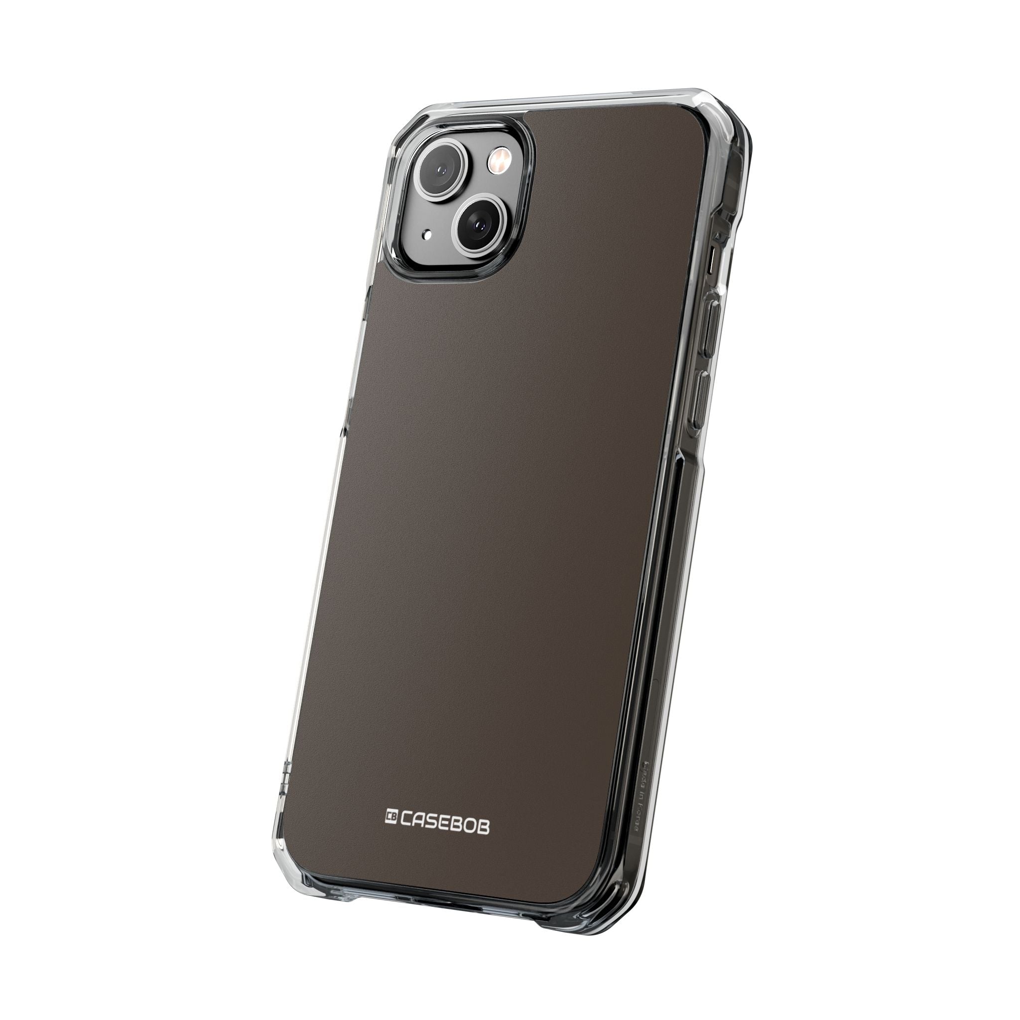 Taupe Grey - Clear Impact Case for iPhone