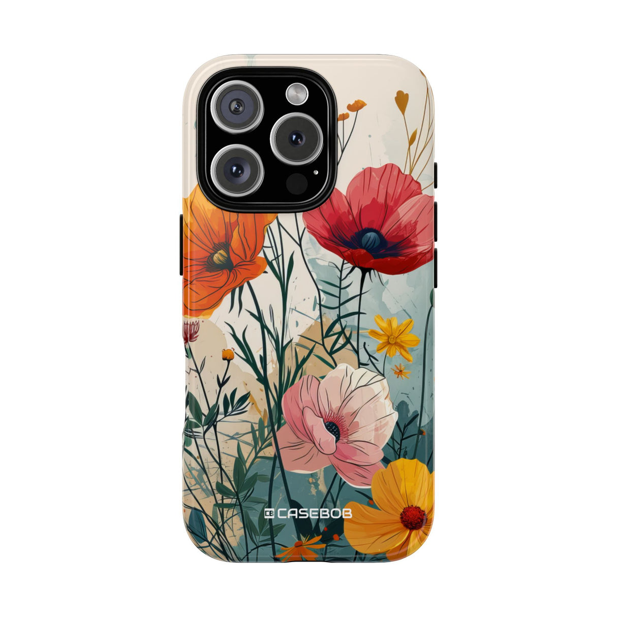 Whimsical Garden Watercolor Blooms - for iPhone 16