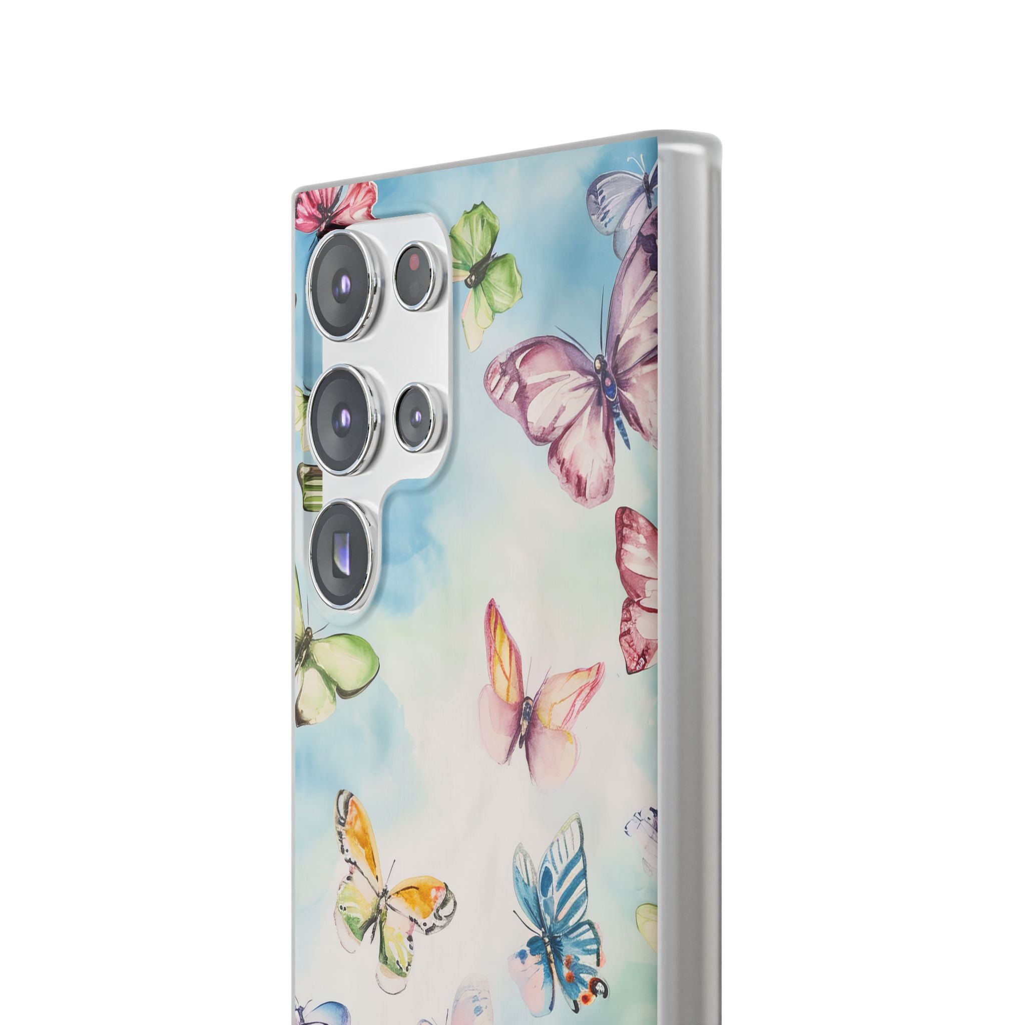 Watercolor Butterfly Bliss - Flexi Samsung S23 Phone Case