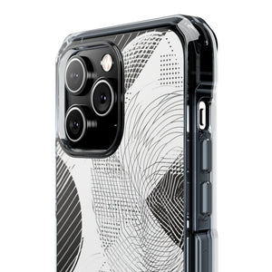 Monochrome Dynamics - Phone Case for iPhone (Clear Impact - Magnetic)